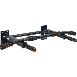 VidaXL Fitness Y Musculación-Barra de Dominadas Negro y rojo 92 x 51 x 18 cm