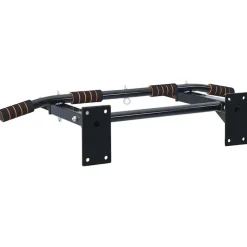 VidaXL Fitness Y Musculación-Barra de Dominadas Negro y rojo 92 x 51 x 18 cm