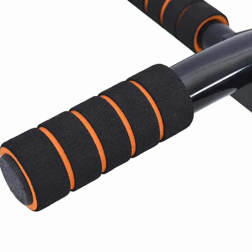 VidaXL Fitness Y Musculación-Barra de Dominadas Negro y rojo 92 x 51 x 18 cm