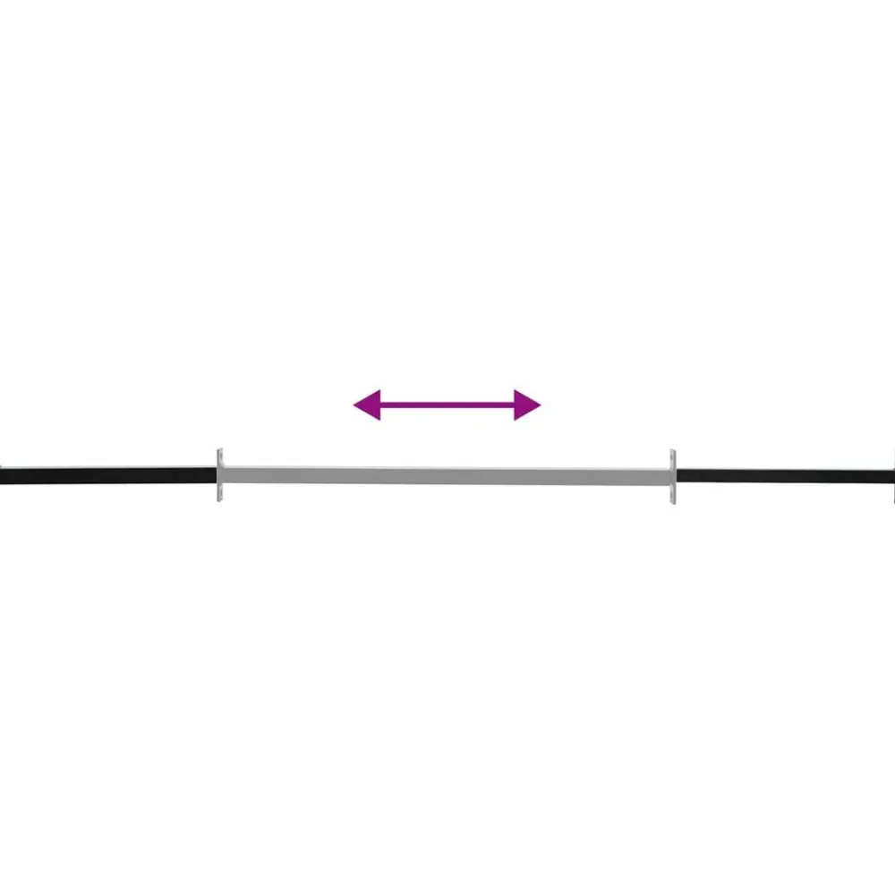 vidaXL Barra de seguridad ajustable para ventanas 710 -1200 mm Negro Online