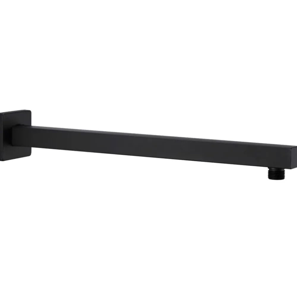 vidaXL Fontanería-Barra de soporte ducha cuadrada acero inox 201 40 cm