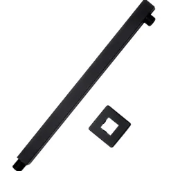 vidaXL Fontanería-Barra de soporte ducha cuadrada acero inox 201 40 cm
