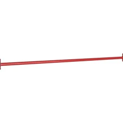 vidaXL Barra horizontal de gimnasia de acero rojo 125 cm Best