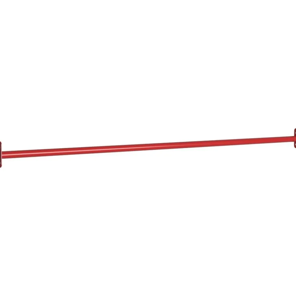 vidaXL Barra horizontal de gimnasia de acero rojo 125 cm Best