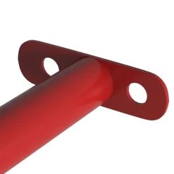 vidaXL Barra horizontal de gimnasia de acero rojo 125 cm Best