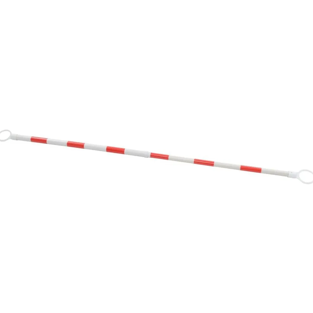 vidaXL Barras retráctiles de cono de tráfico 2 uds plástico 116-197 cm