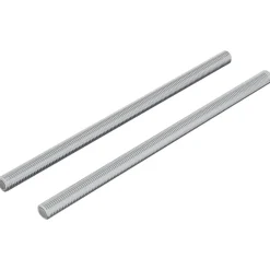 vidaXL Barras roscadas 2 pcs Plateado M6 x 120 mm Metal Hot