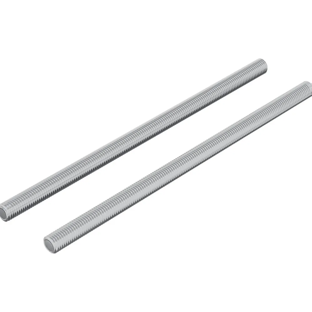 vidaXL Barras roscadas 2 pcs Plateado M6 x 120 mm Metal Hot