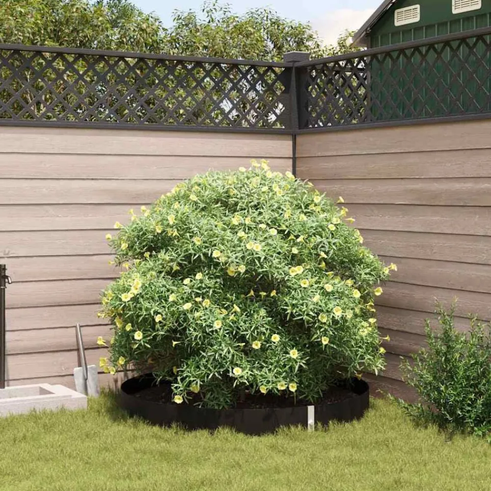 vidaXL Barrera antirraíces Negro 0,7 x 3 m Polietileno