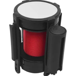 vidaXL Barrera de cinta retráctil 200 cm Rojo Discount