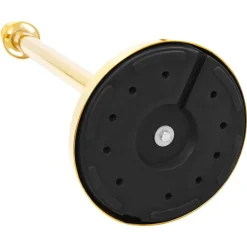 vidaXL Barrera portátil colas VIP 3 pzas acero inoxidable Dorado Sale