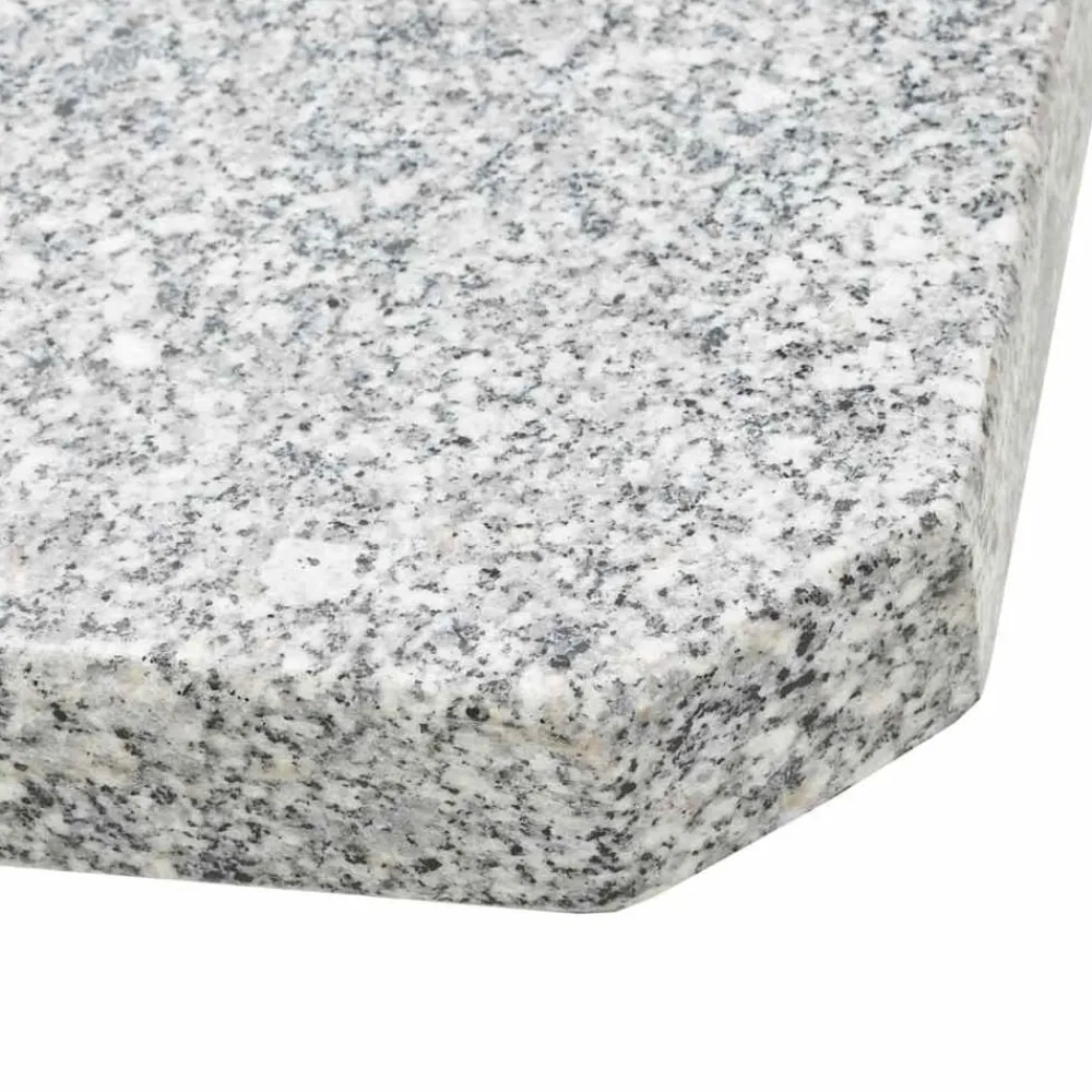 vidaXL Base de peso de sombrilla de granito cuadrada 25 kg Gris