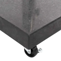 vidaXL Base de sombrilla de granito cuadrada 30 kg Negro Hot