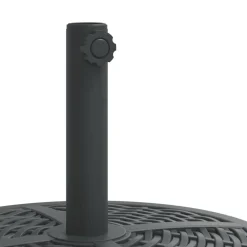 vidaXL Jardín-Base de sombrilla redonda con ruedas para palo Ø38/48 mm 27 kg