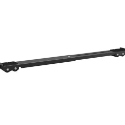 vidaXL Base para lavadora 2 pcs 72 x 5 x 4,5 cm Acero inoxidable Negro