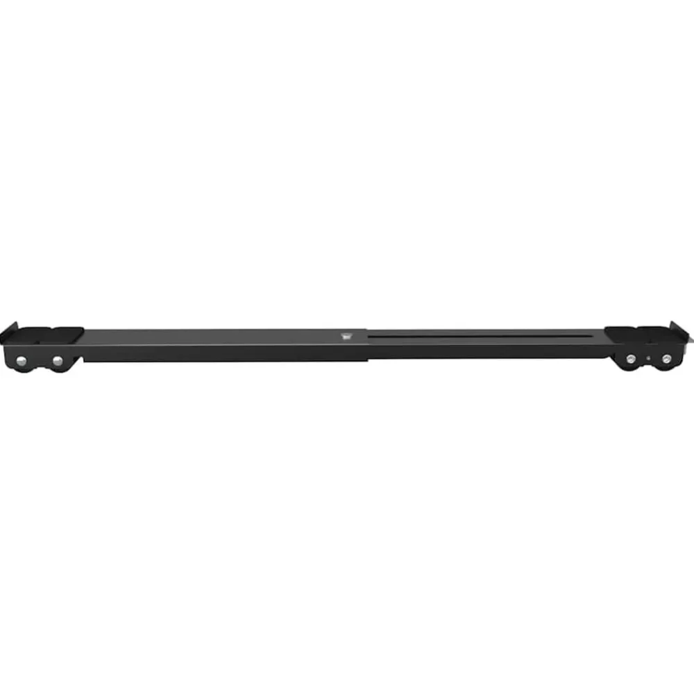 vidaXL Base para lavadora 2 pcs 72 x 5 x 4,5 cm Acero inoxidable Negro