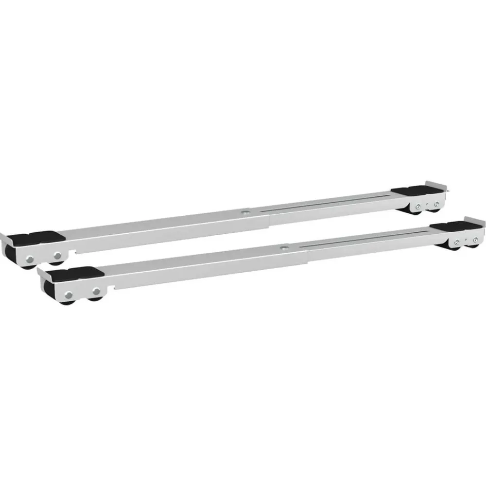 vidaXL Base para lavadora Manual 2 pcs Plateado 72 x 5 x 4,5 cm White New