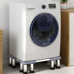 vidaXL Base para lavadora Gris 67 x 67 x 21,5 cm Acero inoxidable Clearance