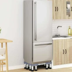 vidaXL Base para lavadora Gris 67 x 67 x 21,5 cm Acero inoxidable Clearance