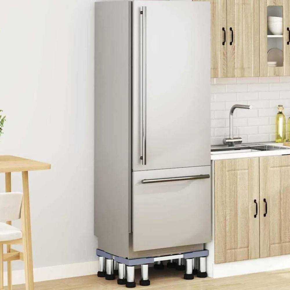 vidaXL Base para lavadora Gris 67 x 67 x 21,5 cm Acero inoxidable Clearance
