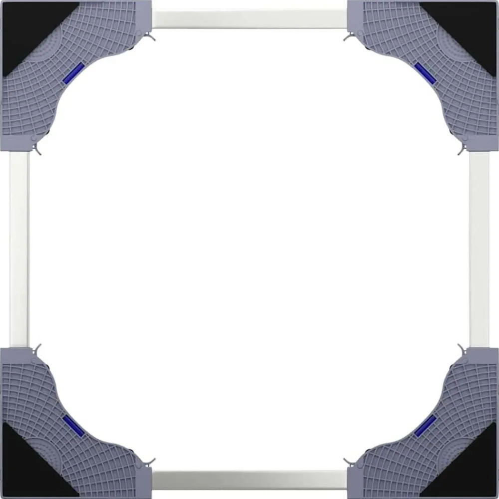 vidaXL Base para lavadora Gris 67 x 67 x 21,5 cm Acero inoxidable Clearance