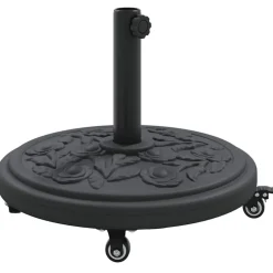 vidaXL Base para sombrilla Art Deco Negro Ø 45 x 39,5 cm Hierro Clearance