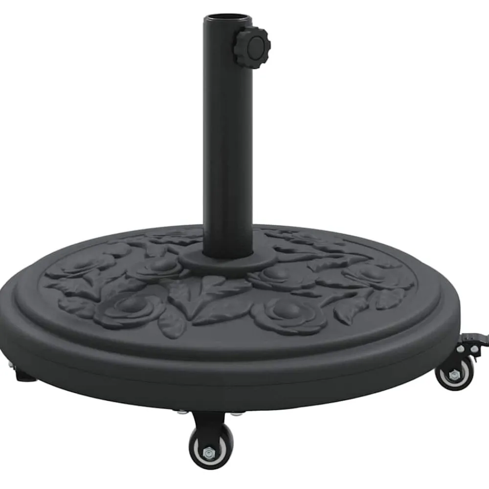 vidaXL Base para sombrilla Art Deco Negro Ø 45 x 39,5 cm Hierro Clearance