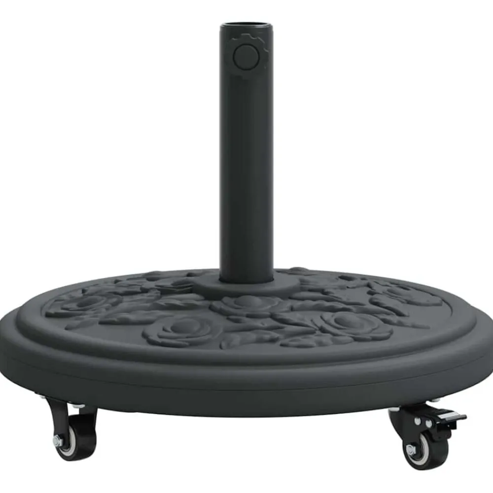 vidaXL Base para sombrilla Art Deco Negro Ø 45 x 39,5 cm Hierro Clearance