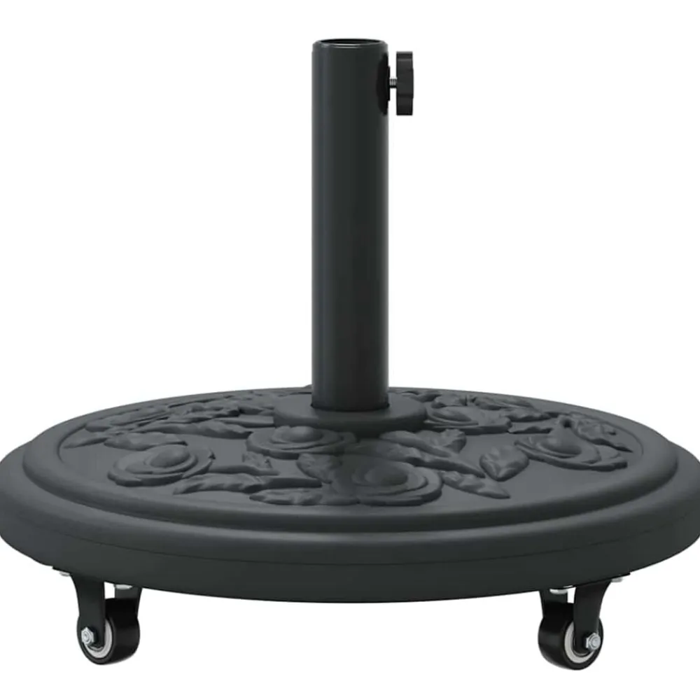 vidaXL Base para sombrilla Art Deco Negro Ø 45 x 39,5 cm Hierro Clearance
