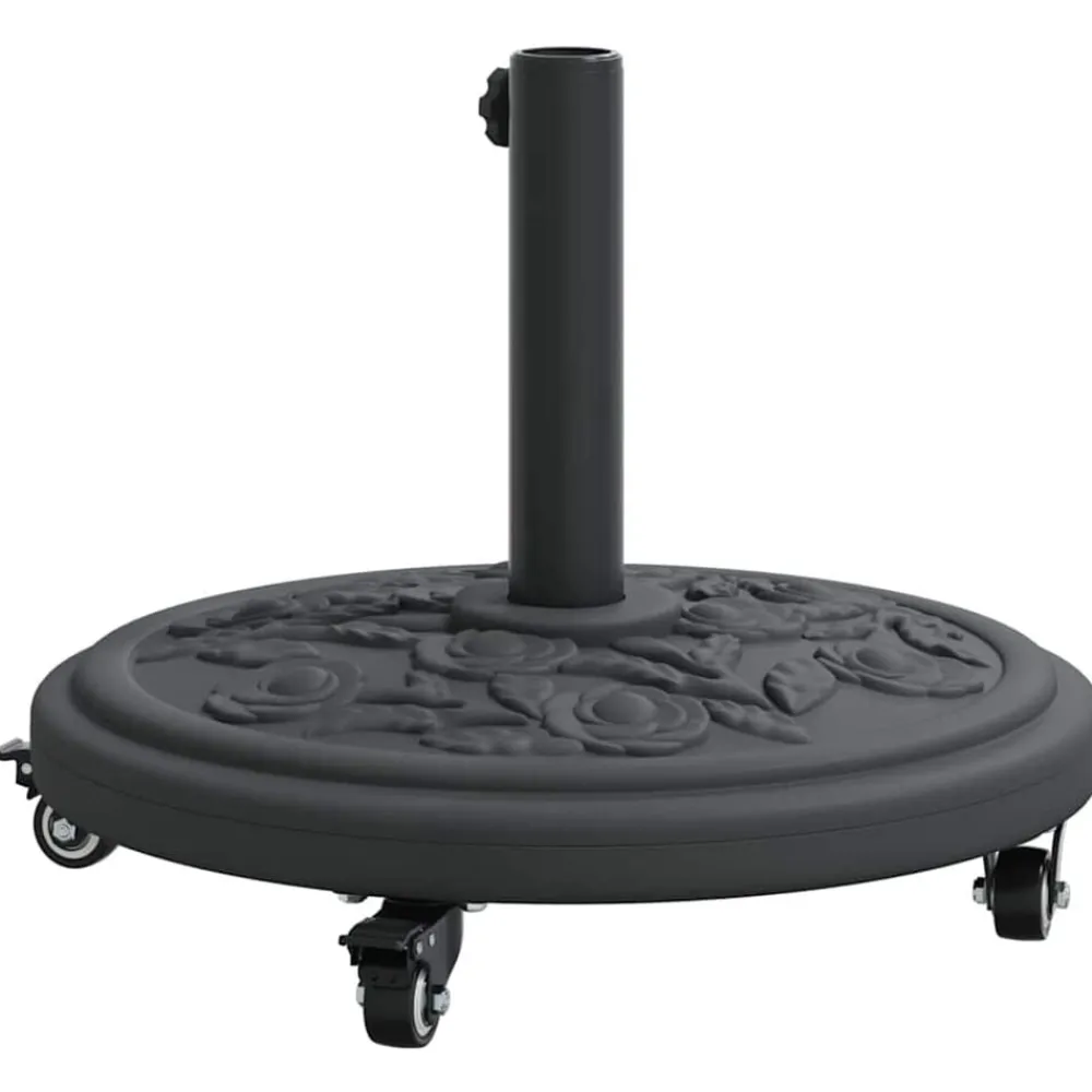 vidaXL Base para sombrilla Art Deco Negro Ø 45 x 39,5 cm Hierro Clearance
