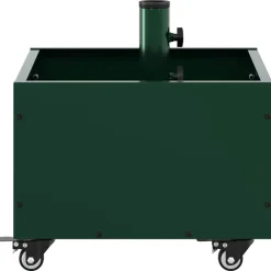 vidaXL Base para sombrilla Manual 45 x 45 x 45 cm Acero Verde Outlet