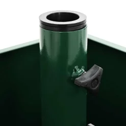 vidaXL Base para sombrilla Manual 45 x 45 x 45 cm Acero Verde Outlet
