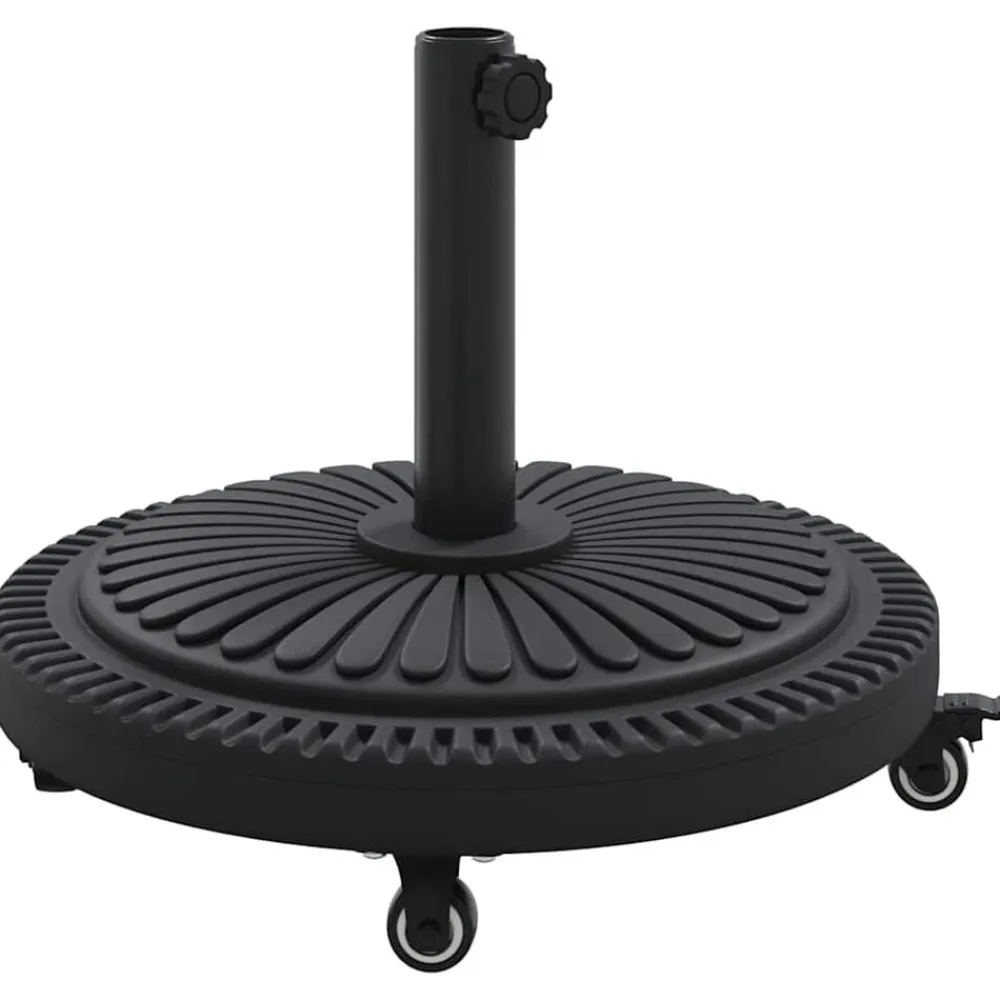 vidaXL Base para sombrilla Art Deco Negro Ø 45 x 39.5 cm Hierro Sale