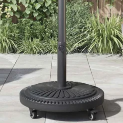 vidaXL Base para sombrilla Art Deco Negro Ø 45 x 39.5 cm Hierro Sale