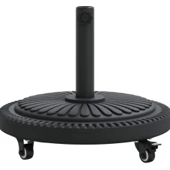 vidaXL Base para sombrilla Art Deco Negro Ø 45 x 39.5 cm Hierro Sale