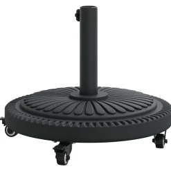vidaXL Base para sombrilla Art Deco Negro Ø 45 x 39.5 cm Hierro Sale