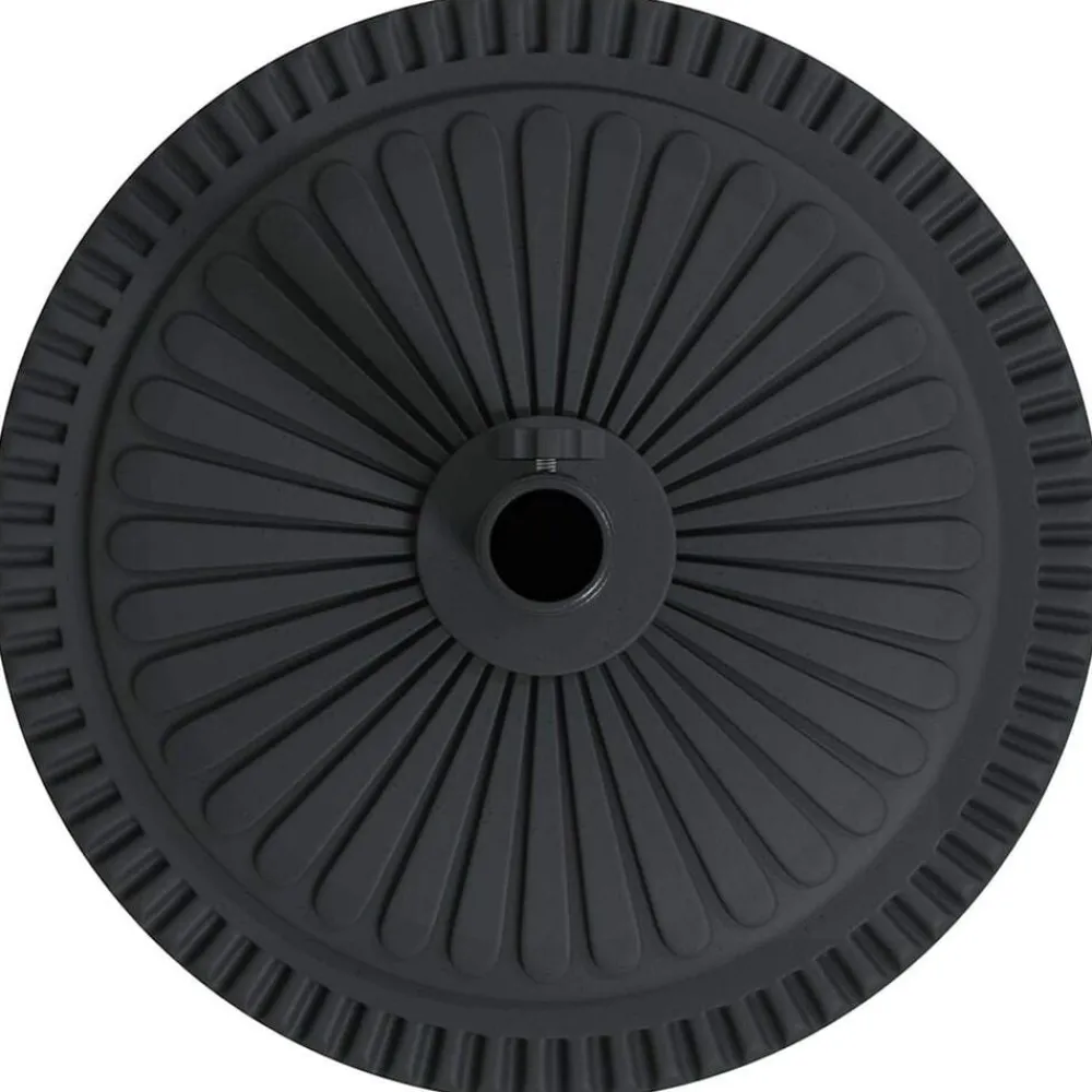 vidaXL Base para sombrilla Art Deco Negro Ø 45 x 39.5 cm Hierro Sale