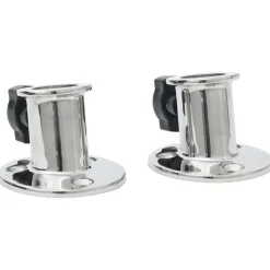vidaXL Base redonda bimini para tubo de 26 mm 2 uds acero inoxidable Online