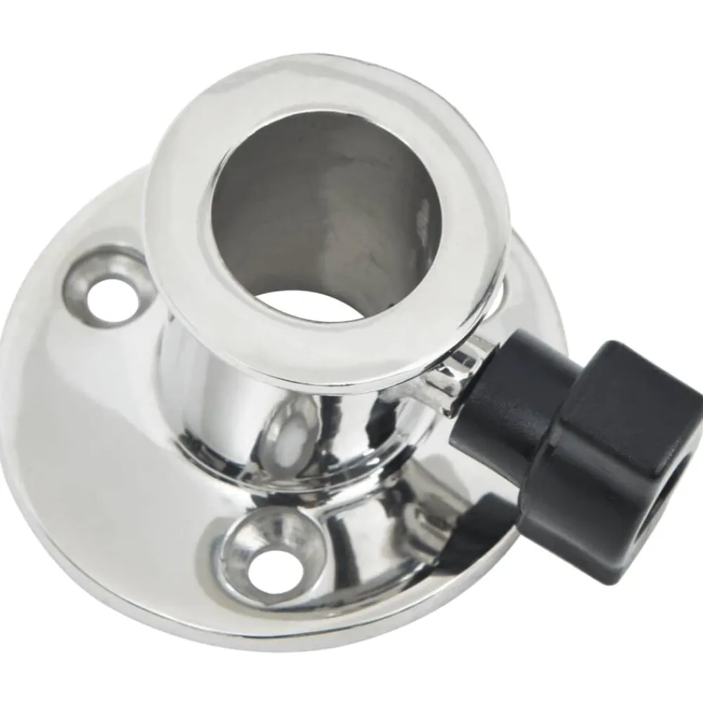 vidaXL Base redonda bimini para tubo de 26 mm 2 uds acero inoxidable Online