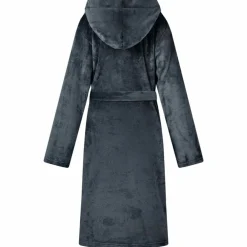 vidaXL Bata con Capucha s Franela Azul marino Discount