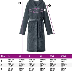 vidaXL Bata con Capucha s Franela Azul marino Discount