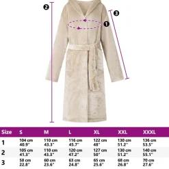 vidaXL Ropa Y Accesorios-Bata con Capucha s Franela