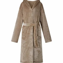 vidaXL Bata con Capucha s Franela Camel Best
