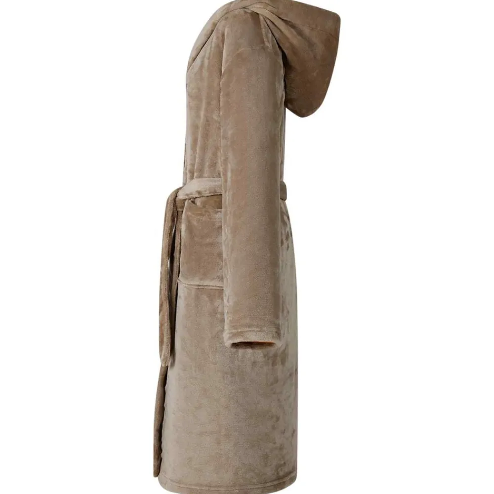 vidaXL Bata con Capucha s Franela Camel Best