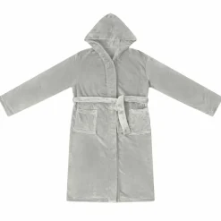 vidaXL Ropa Y Accesorios-Bata con Capucha s Franela