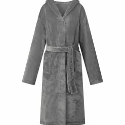 vidaXL Ropa Y Accesorios-Bata con Capucha s Franela