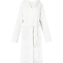 vidaXL Bata con Capucha s Franela White