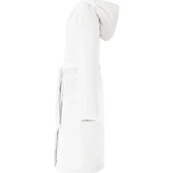 vidaXL Bata con Capucha s Franela White