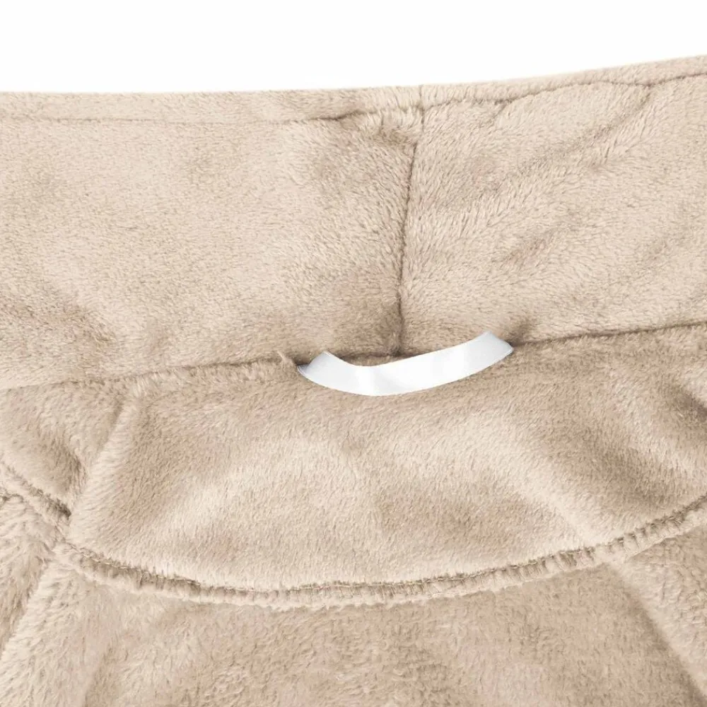 vidaXL Ropa Y Accesorios-Bata sin capucha s Franela