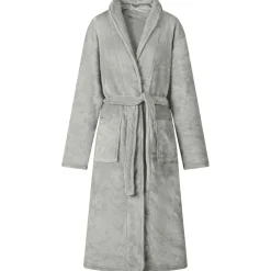 vidaXL Bata sin capucha s Franela Gris New